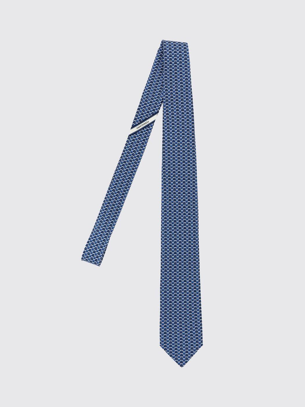 フェラガモ FERRAGAMO 蝶タイ 五分五分 タイ メンズ 青碧 Ties and bow ties 788905 関税 貨物輸送無料 2026SS gi