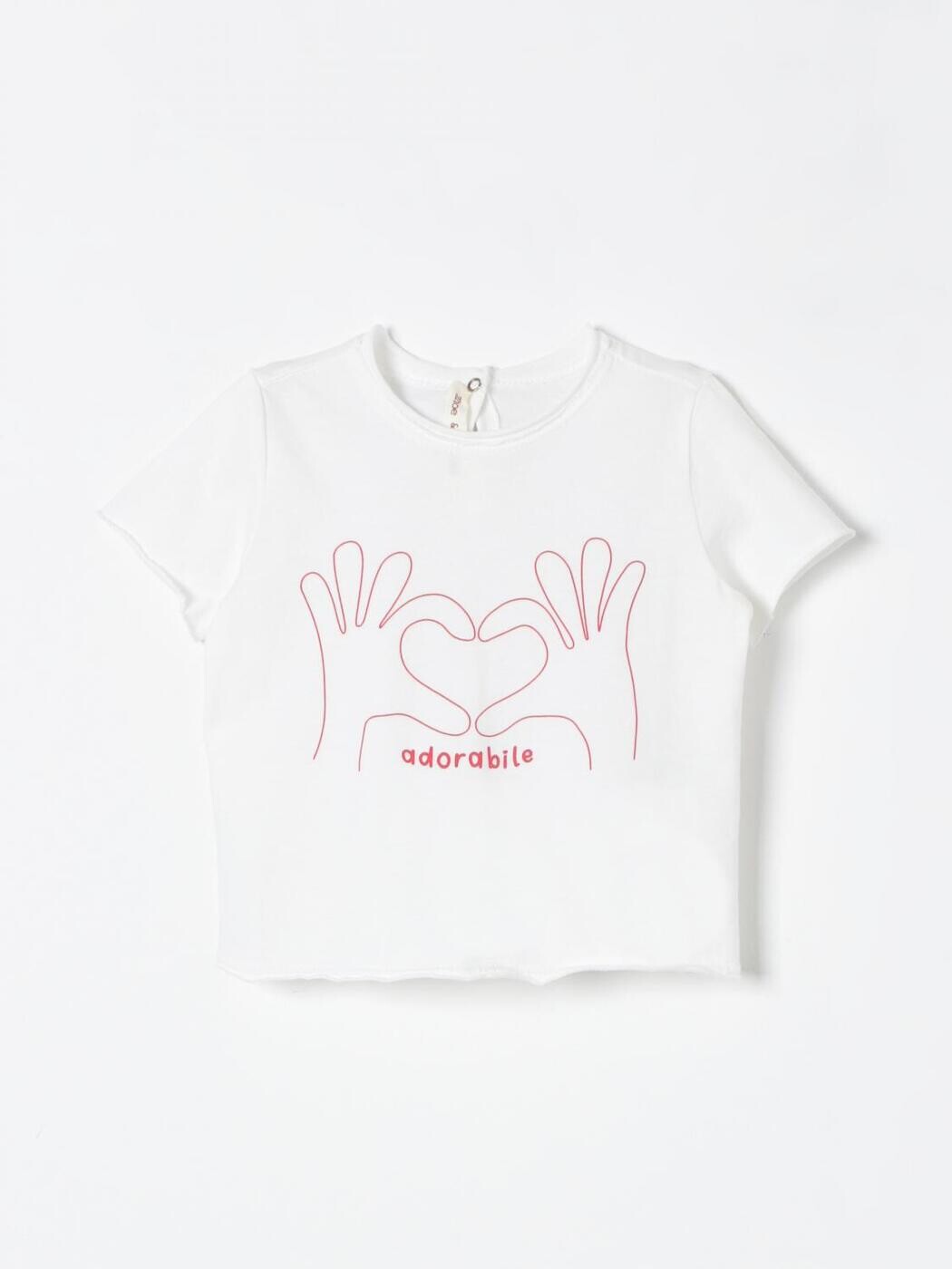 ZHOE & TOBIAH Tシャツ トップス ベビーユニセックス ホワイト T-shirt BRY15 White 関税 送料無料 2025AW gi｜BRANDSHOP「il Tesoro」