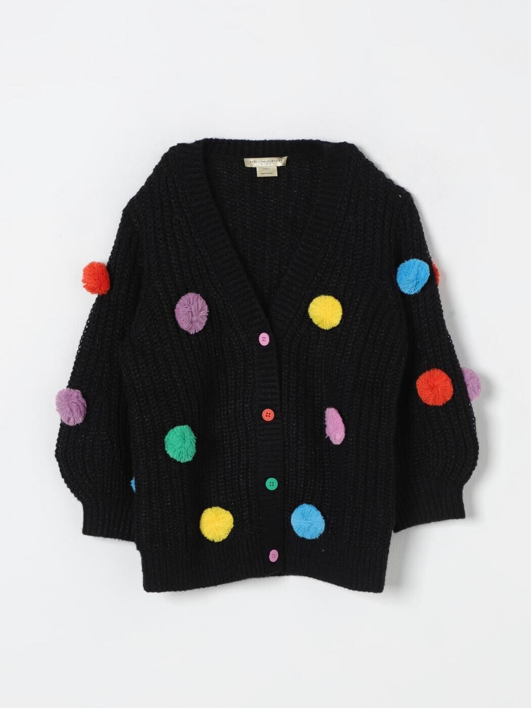 ステラマッカートニー STELLA MCCARTNEY クルーネックジャンパー 編み物御召しもの ガールズ 黒いこと Crew neck jumpers TV9C40Z1529 Black 関税 貨物輸送無料 2025AW gi