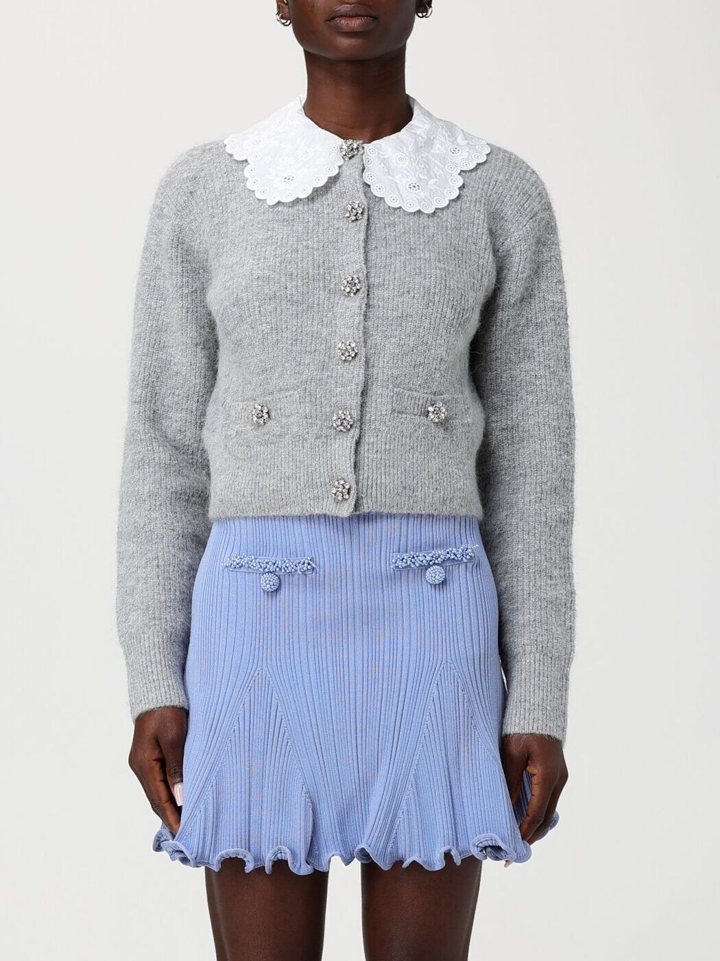 セルフ ポートレート SELF PORTRAIT セーター ニットウェア レディース グレー Knitwear RS26123CGR Grey 関税 送料無料 2026SS gi｜BRANDSHOP「il Tesoro」