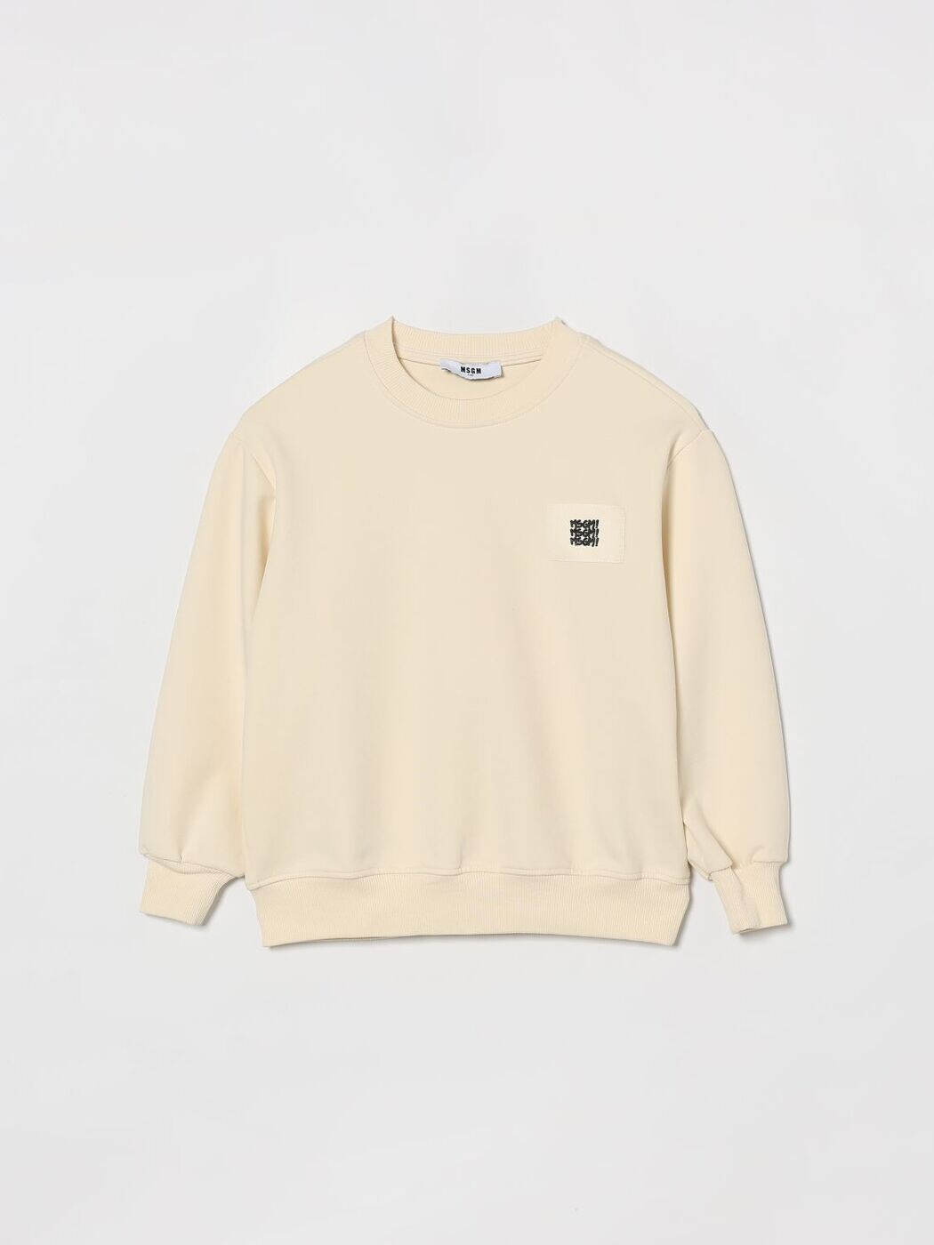 エムエスジーエム MSGM クルーネックジャンパー 編み物御召しもの ボーイズ 白いこと Crew neck jumpers S6MSJBSW224 関税 貨物輸送無料 2026SS gi