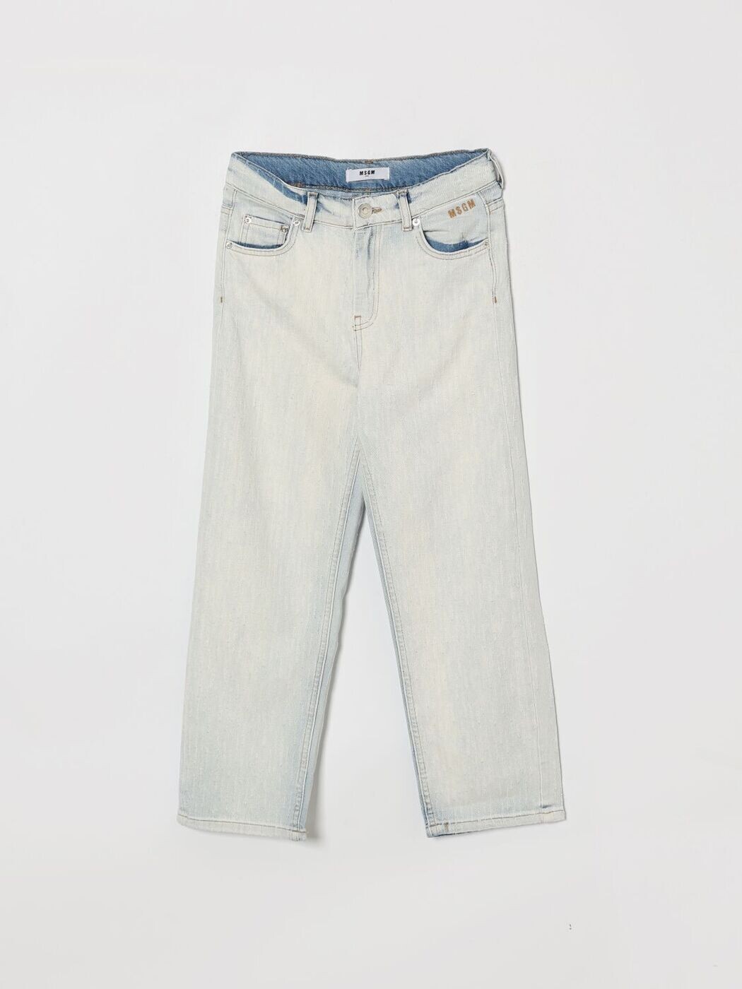 エムエスジーエム MSGM レギュラーフィットジーンズ ジーンズ ボーイズ 青色 Regular fit jeans S6MSJUDP044 関税 貨物輸送無料 2026SS gi