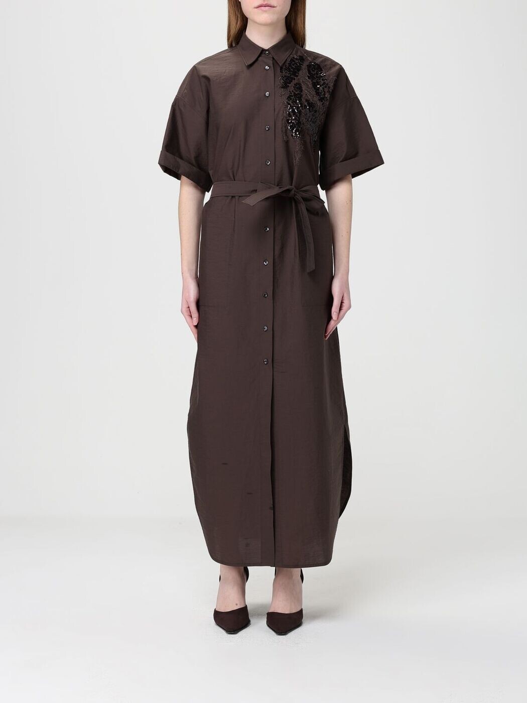 ブルネロクチネリ BRUNELLO CUCINELLI 衣裳 御召しもの レディース 赤銅色 Dresses M0F79AHD91 関税 貨物輸送無料 2026SS gi