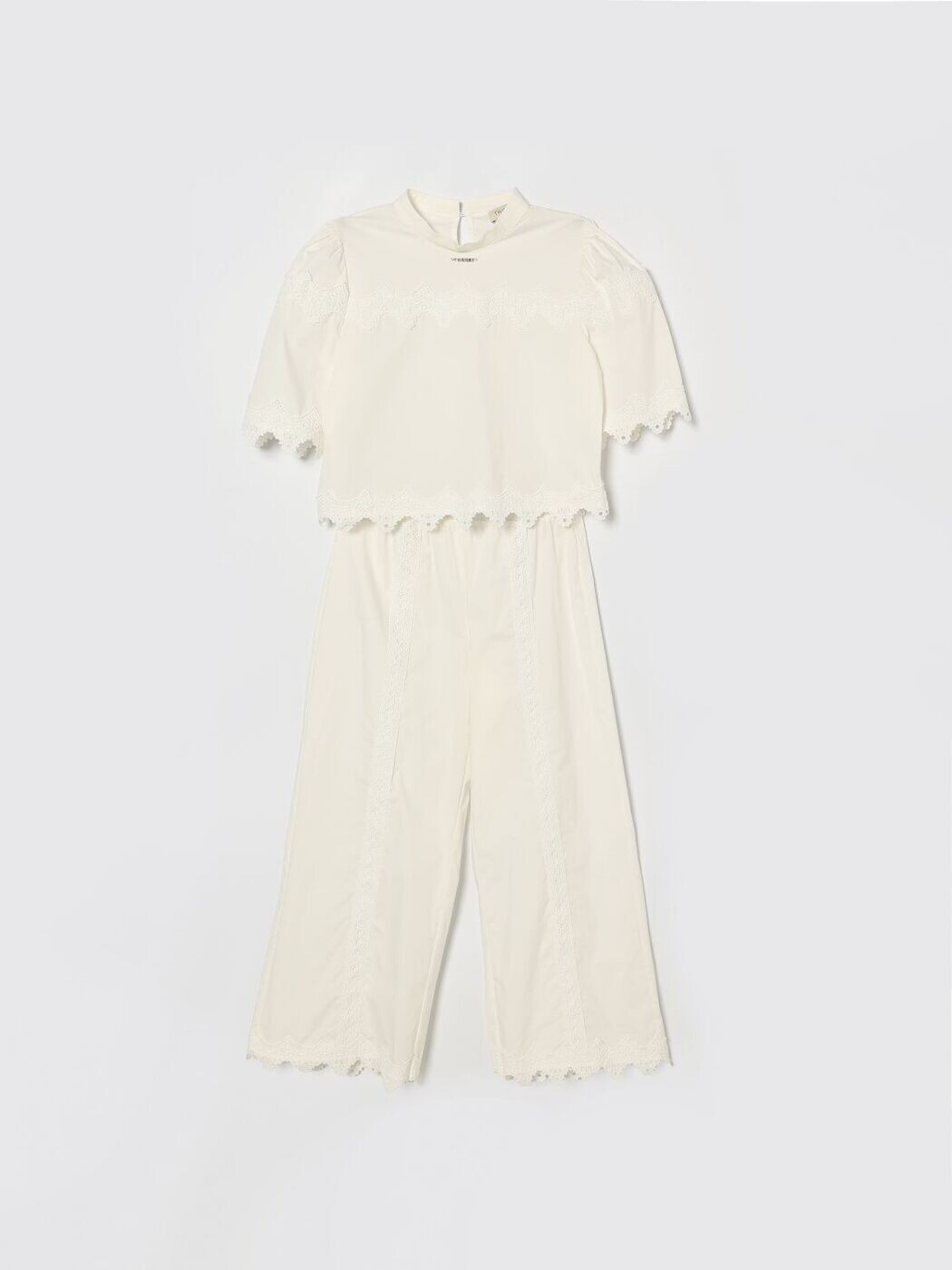 ツイン仕掛ける TWINSET パジャマ セットアップ ガールズ 白いこと Nightwear 261GJ2043 関税 貨物輸送無料 2026SS gi