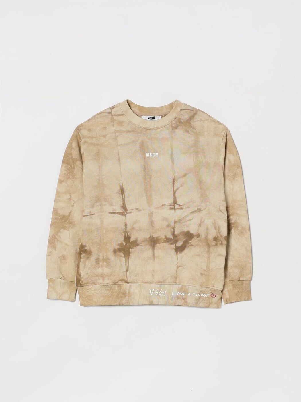 エムエスジーエム MSGM クルーネックジャンパー 編み物御召しもの ボーイズ ベージュ Crew neck jumpers S6MSJBSW243 関税 貨物輸送無料 2026SS gi