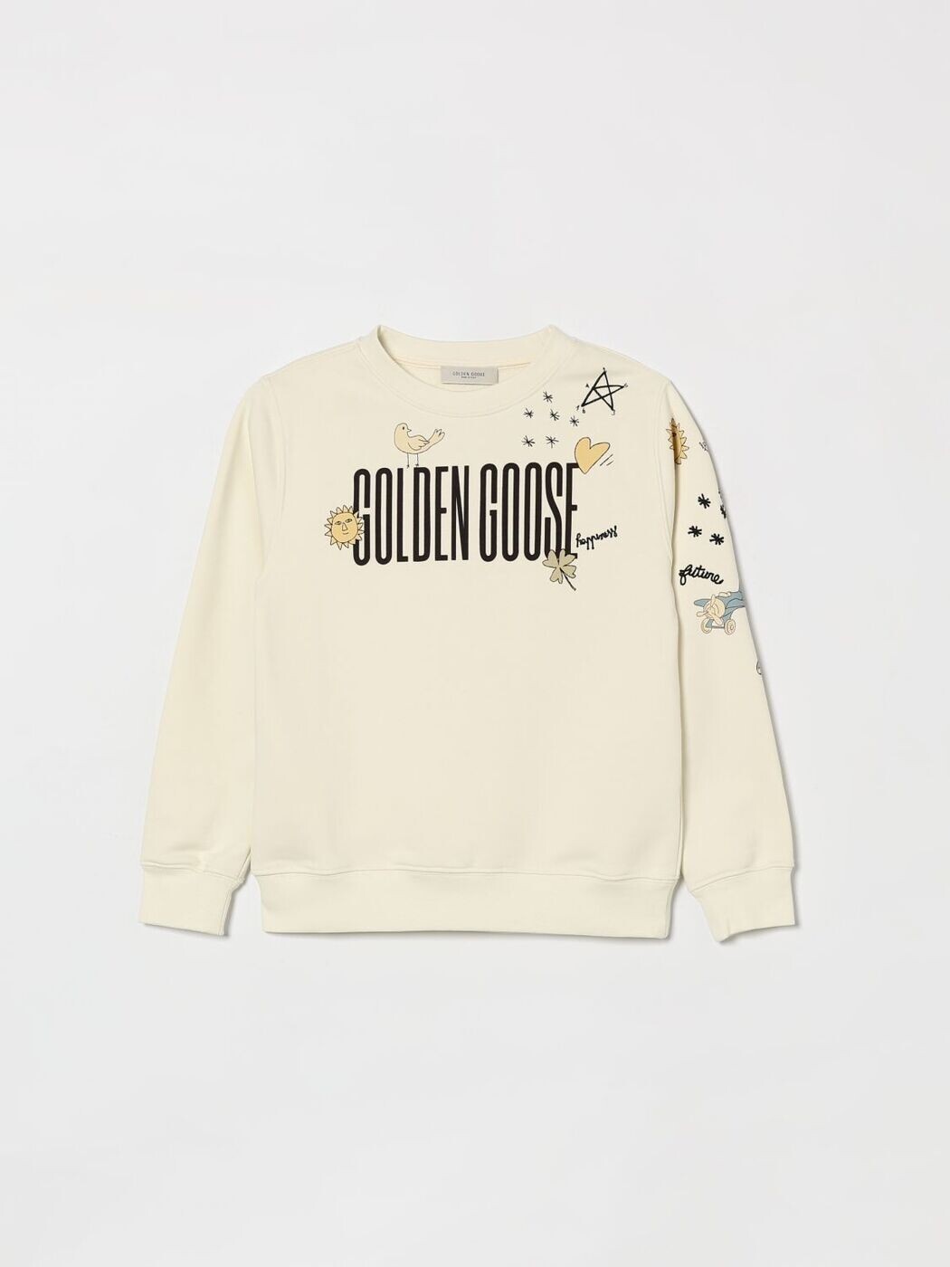 ゴールデングース GOLDEN GOOSE クルーネックジャンパー 編み物御召しもの ボーイズ 白いこと Crew neck jumpers GKP02214P002438 関税 貨物輸送無料 2026SS gi