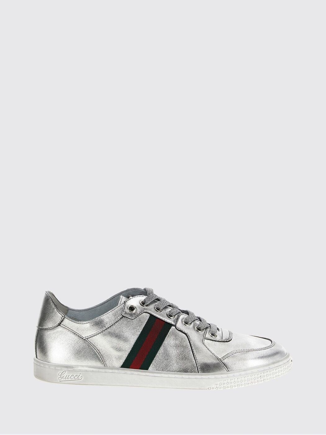 グッチ GUCCI スニーカー レディース しろがね色 Sneakers 867002AAGHR 関税 貨物輸送無料 2026SS gi