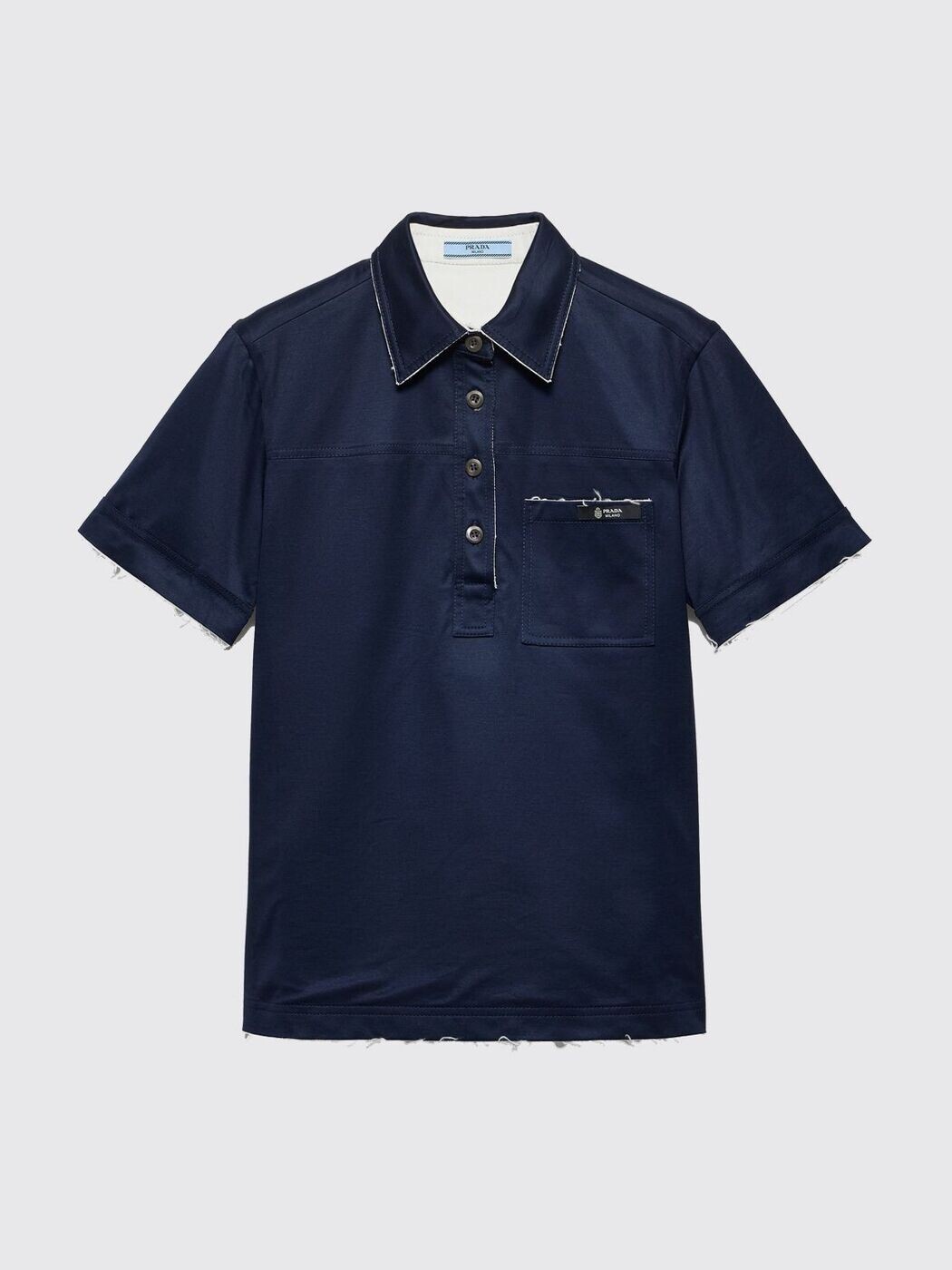 プラダ PRADA スポーツシャツ レディース 青碧 Polo P963NSOOO173L 関税 貨物輸送無料 2026SS gi