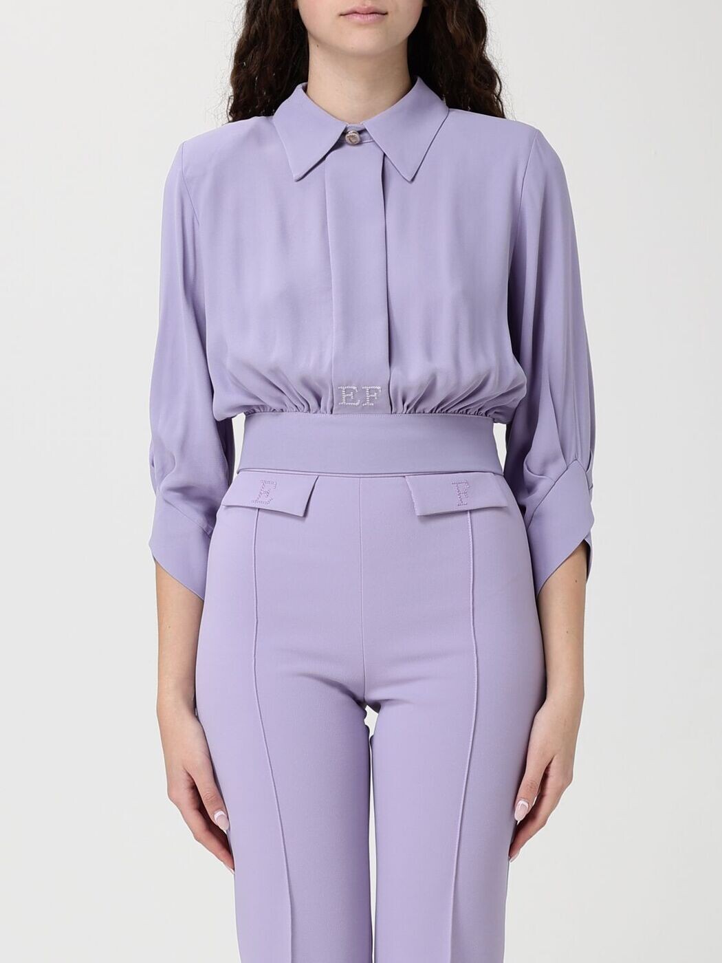 エリザベッタ フランキ ELISABETTA FRANCHI Tシャツ トップス レディース T-shirts and tops CA14761E2 Lilac 関税 送料無料 2026SS gi｜BRANDSHOP「il Tesoro」