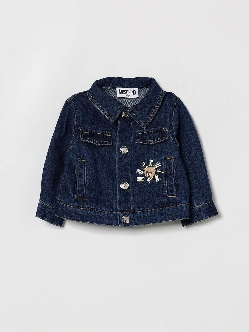 モスキーノ MOSCHINO ボンバージャケット 上衣 ボーイズ 青色 Bomber jackets MUS035L0E34 関税 貨物輸送無料 2026SS gi