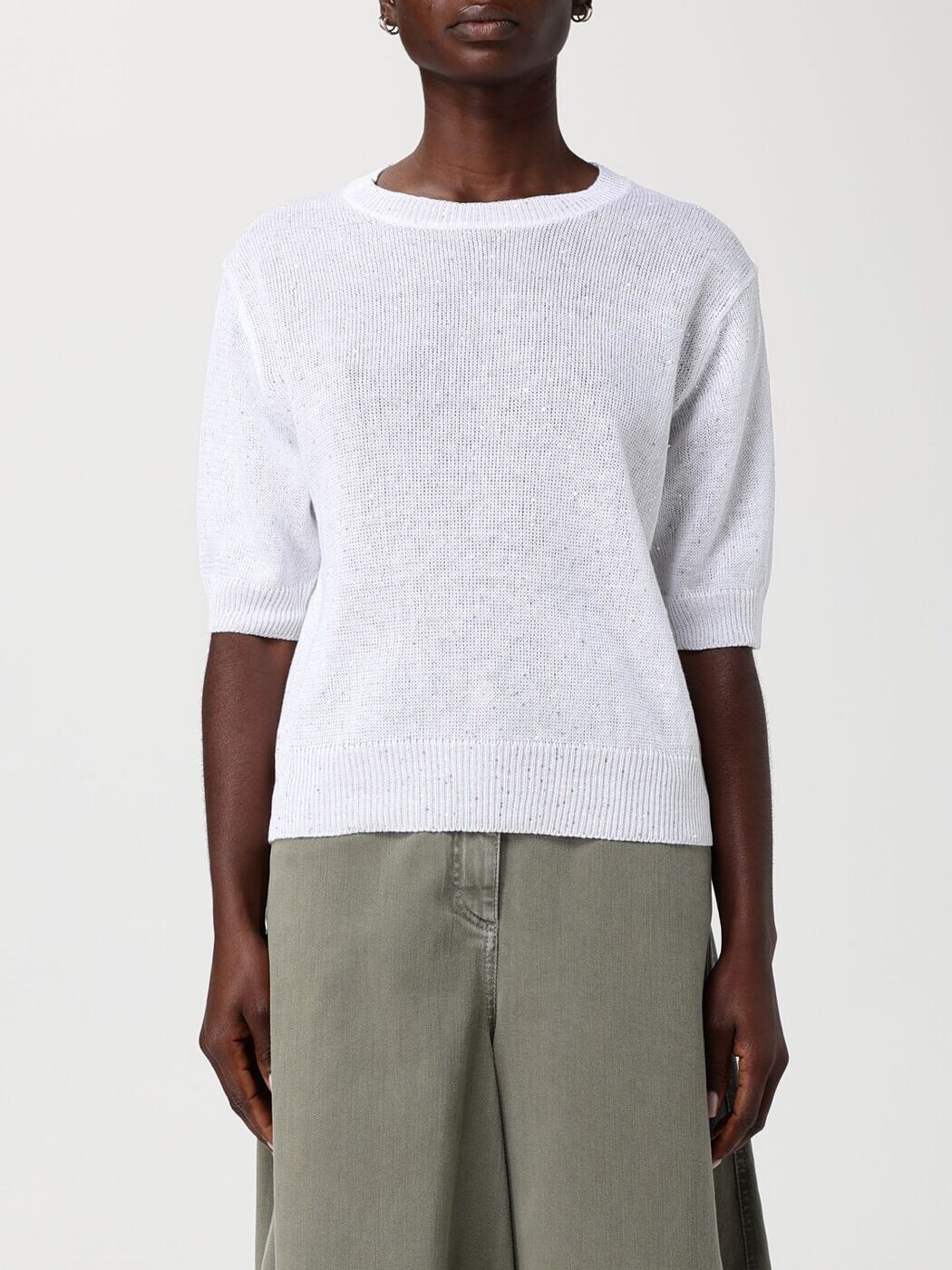 ブルネロクチネリ BRUNELLO CUCINELLI スウェーター 編み物お召しもの レディース 白いこと Knitwear MDT746400 関税 貨物輸送無料 2026SS gi