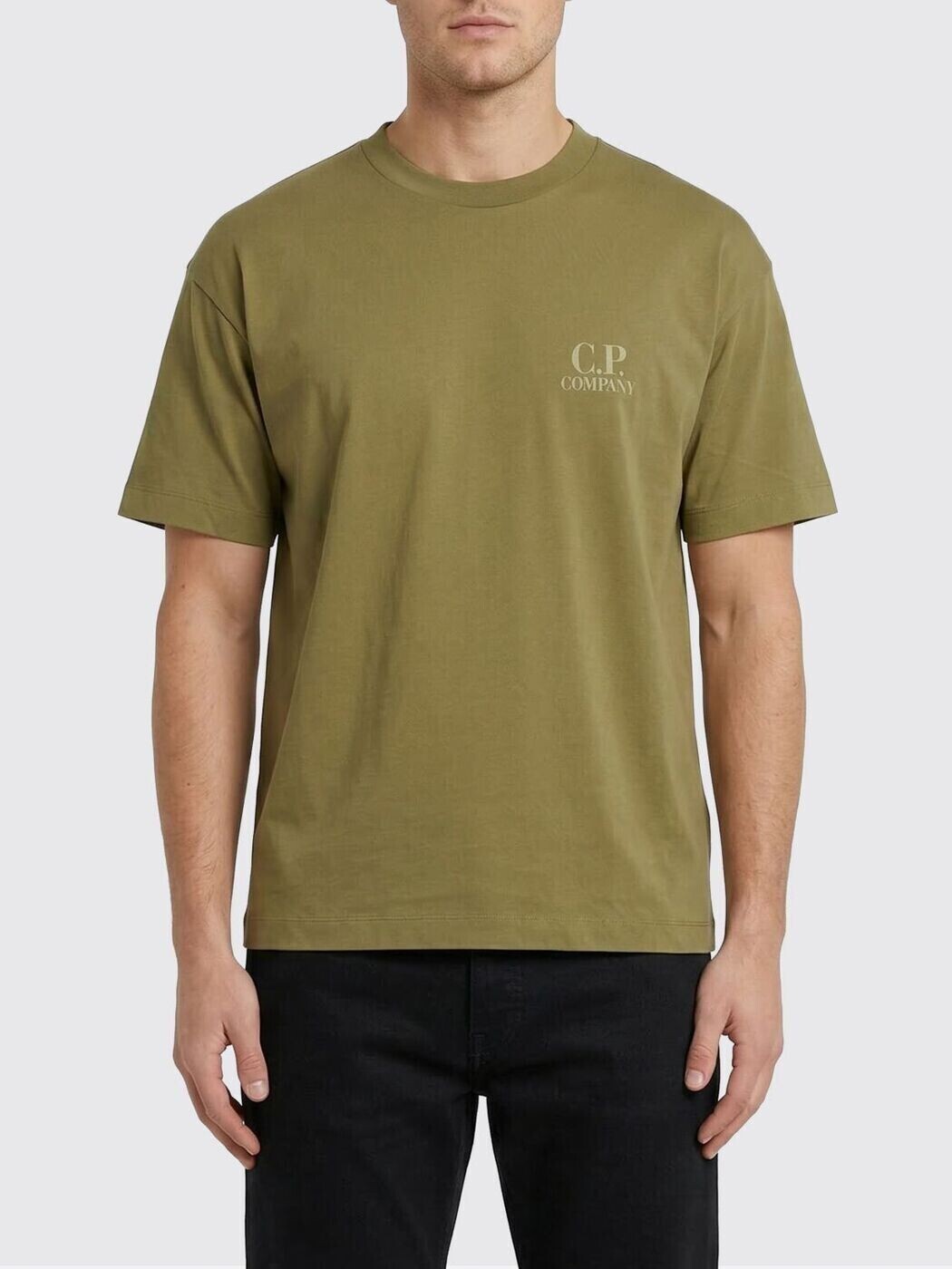 シーピー 貴社 CP COMPANY プルオーバー メンズ 緑であること T-shirts 20CMTS086A005100W 関税 貨物輸送無料 2026SS gi