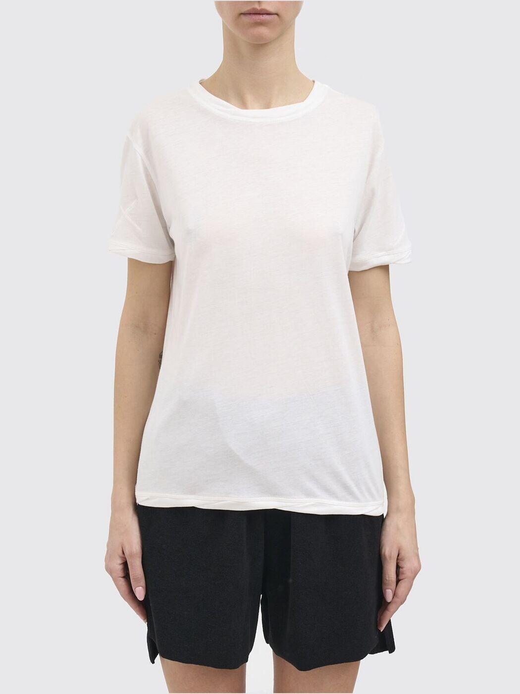 トム・Cr THOM KROM スポーツシャツ ティーシャツ レディース 白いこと T-shirts and polo shirts WTS611 関税 貨物輸送無料 2026SS gi レディースファッション-Tシャツ・カットソー-トップス