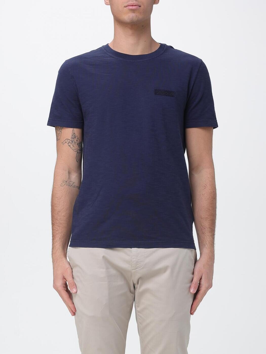ドンダップ DONDUP プルオーバー メンズ 青み T-shirts US371JF0195UMI7 関税 貨物輸送無料 2026SS gi