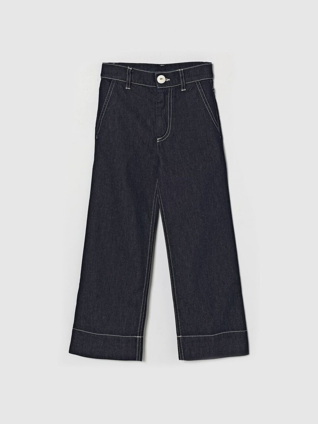 エリザベッタ フランキ ELISABETTA FRANCHI 天使の都市 MIA BAMBINA レギュラーフィットジーンズ ジーンズ ガールズ 青色 Regular fit jeans EFPA3090DF011 関税 貨物輸送無料 2026SS gi