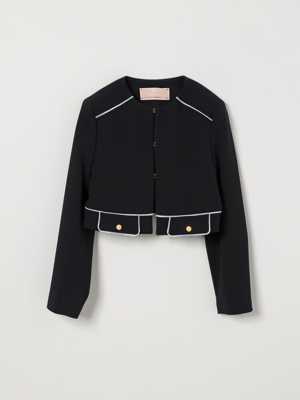 エリザベッタ フランキ ELISABETTA FRANCHI 天使の都市 MIA BAMBINA バイカージャケット 上衣 ガールズ 黒いこと Biker jackets EFGC0730GA022 関税 貨物輸送無料 2026SS gi