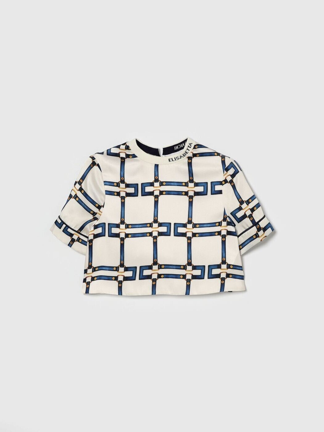 エリザベッタ フランキ ELISABETTA FRANCHI 天使の都市 MIA BAMBINA ロング捩りプルオーバー プルオーバー ガールズ Long sleeve t-shirts EFCA2830FODER 関税 貨物輸送無料 2026SS gi