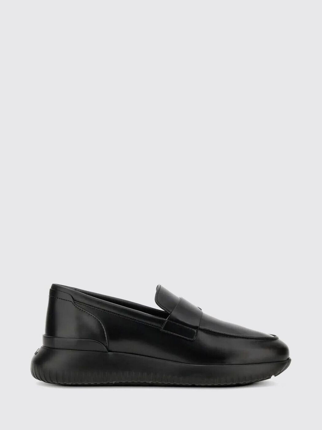 ホー火器 HOGAN 置き目毛革 メンズ 黒いこと Loafers HXM7090FZ30U1M 関税 貨物輸送無料 2026SS gi