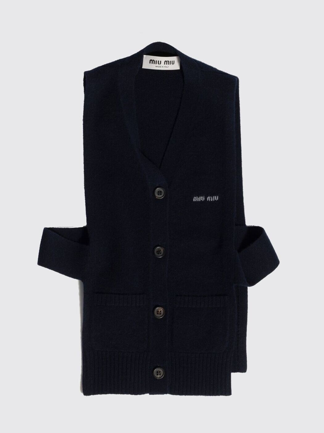 ミュウ ミュウ MIU MIU スウェーター 編み物お召しもの レディース 青色 Knitwear MMV380SOOO19RL 関税 貨物輸送無料 2026SS gi