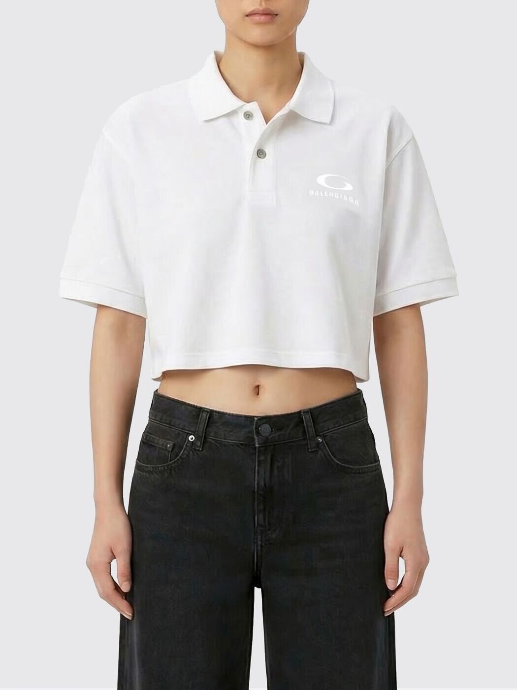 バレンシアガ BALENCIAGA スポーツシャツ レディース 白いこと Polo 858098TTVT8 関税 貨物輸送無料 2026SS gi