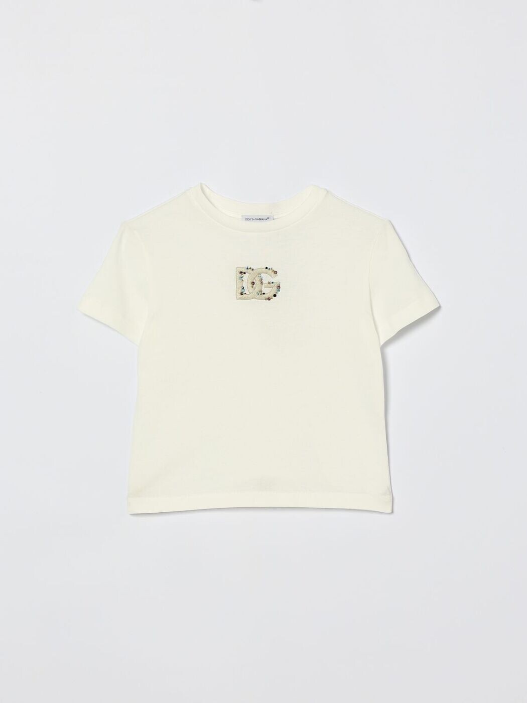 ドルチェ＆ガッバーナ DOLCE\u0026GABBANA ロング衣袂ティーシャツ ティーシャツ ボーイズ 白いこと Long sleeve t-shirts L5JTQUG7P0K 関税 貨物輸送無料 2026SS gi