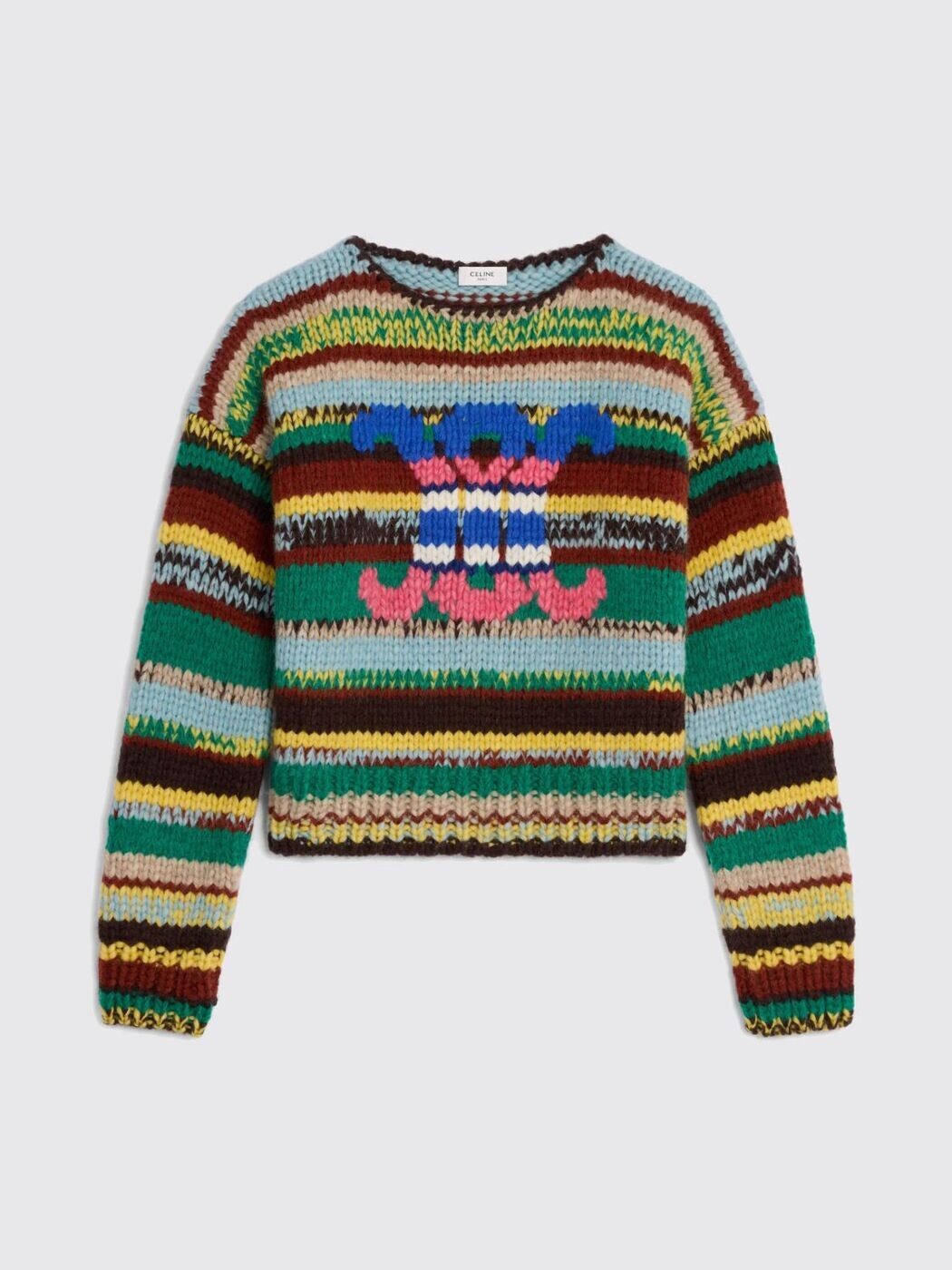 セリーヌ CELINE プルオーバー 編み物御召しもの レディース マルチ色つや Knitwear RY0PR2V08 関税 貨物輸送無料 2026SS gi