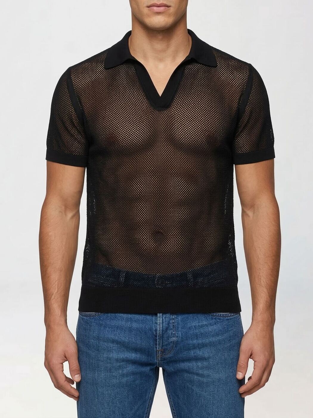 トム ジェラルド・r・フォード TOM FORD スポーツシャツ メンズ 黒いこと Polo shirts KPS040YMC046 関税 貨物輸送無料 2026SS gi