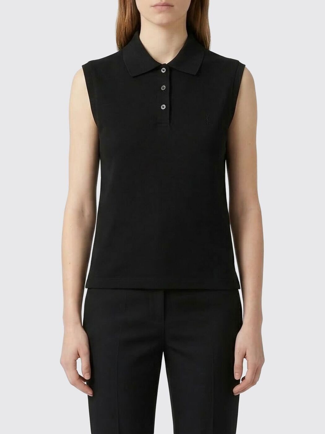 前日 サンローラン SAINT LAURENT PARIS スポーツシャツ レディース 黒いこと Polo 862601Y37ZE 関税 貨物輸送無料 2026SS gi
