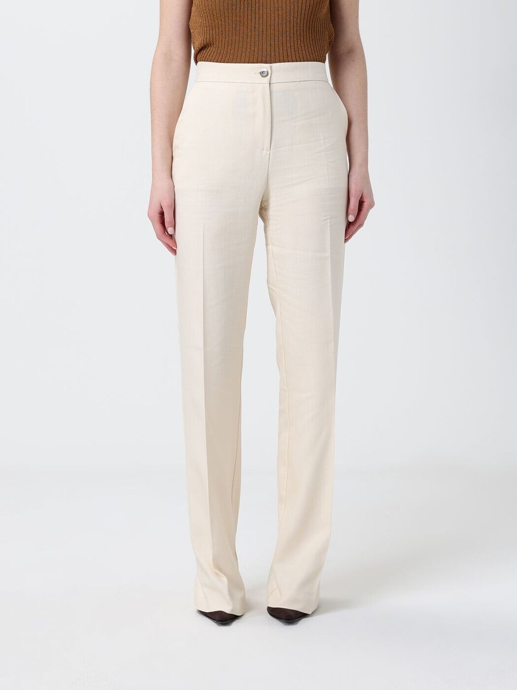 ピンコ PINKO ズボン パンツ レディース ホワイト Trousers 107595A2W6 White 関税 送料無料 2026SS gi｜BRANDSHOP「il Tesoro」