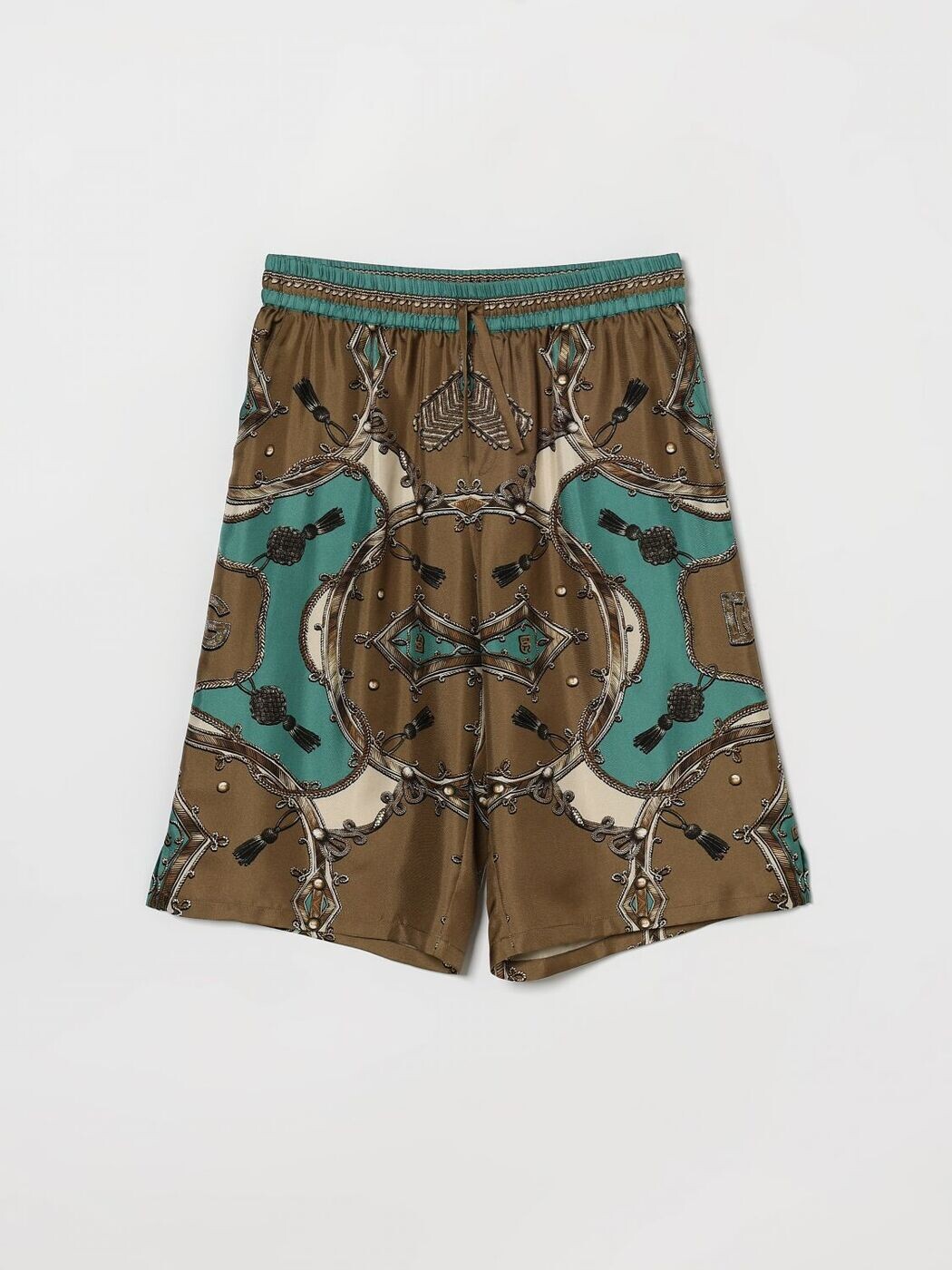 ドルチェ＆ガッバーナ DOLCE\u0026GABBANA 遊撃手ズボン下 ズボン下 さる股引き ボーイズ 緑であること Shorts L44Q09HI12C 関税 貨物輸送無料 2026SS gi