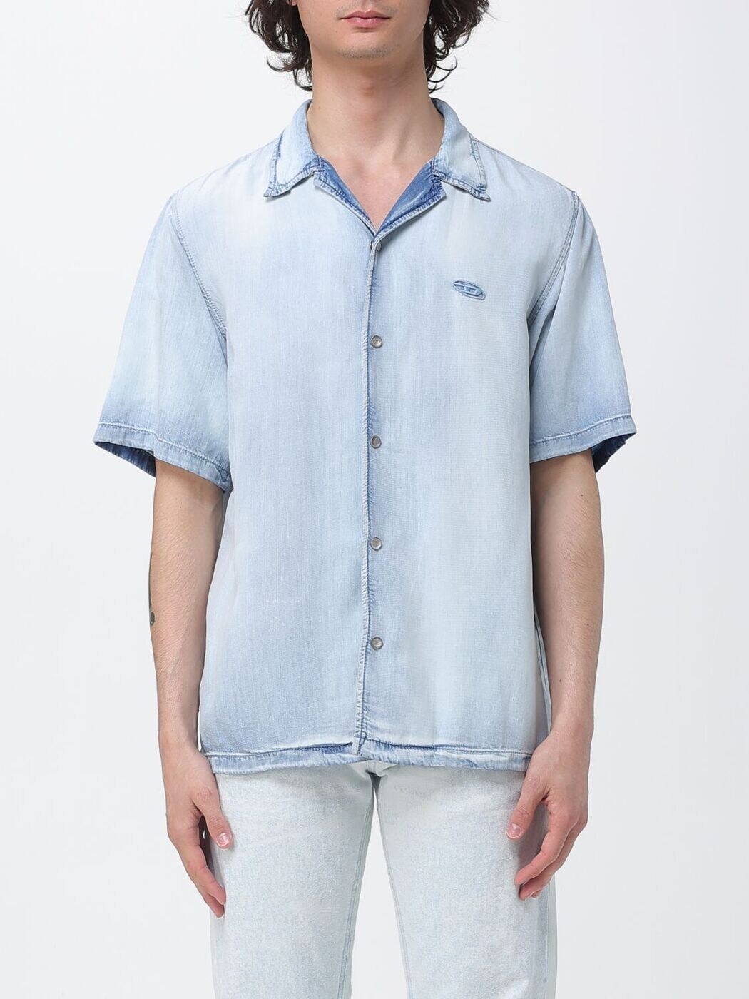 ディーゼル DIESEL シャツ メンズ ブルー Shirts A23857068WF Blue 関税 送料無料 2026SS gi｜BRANDSHOP「il Tesoro」