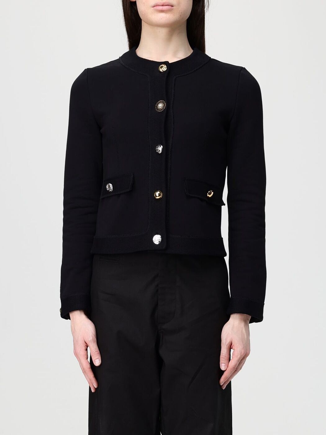 モスキーノクチュール MOSCHINO COUTURE スウェーター 編み物お召しもの レディース 薄墨色 Knitwear 05130528 関税 貨物輸送無料 2026SS gi