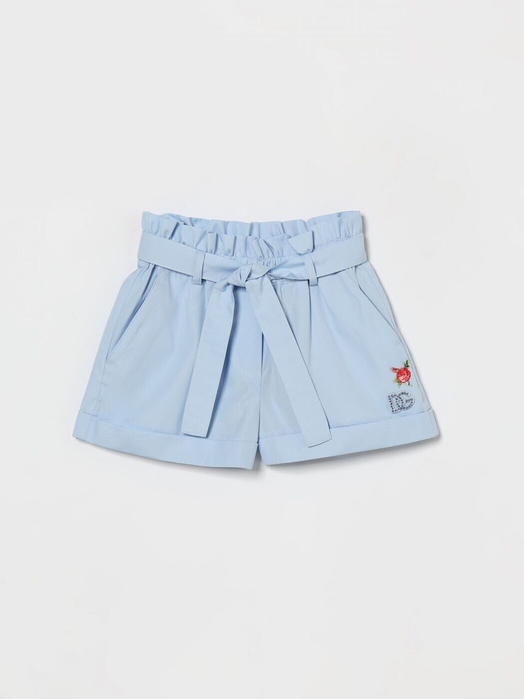 ドルチェ＆ガッバーナ DOLCE\u0026GABBANA 遊撃手ズボン下 ズボン下 さる股引き ボーイズ 青碧 Shorts L53Q38FU5Y4 関税 貨物輸送無料 2026SS gi