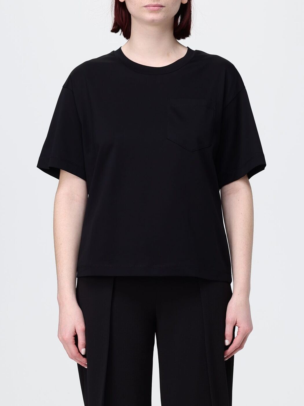 エン急性灰白髄炎 アルマーニ EMPORIO ARMANI スポーツシャツ プルオーバー レディース 黒いこと T-shirts and polo shirts EW003867AF10003 関税 貨物輸送無料 2026SS gi