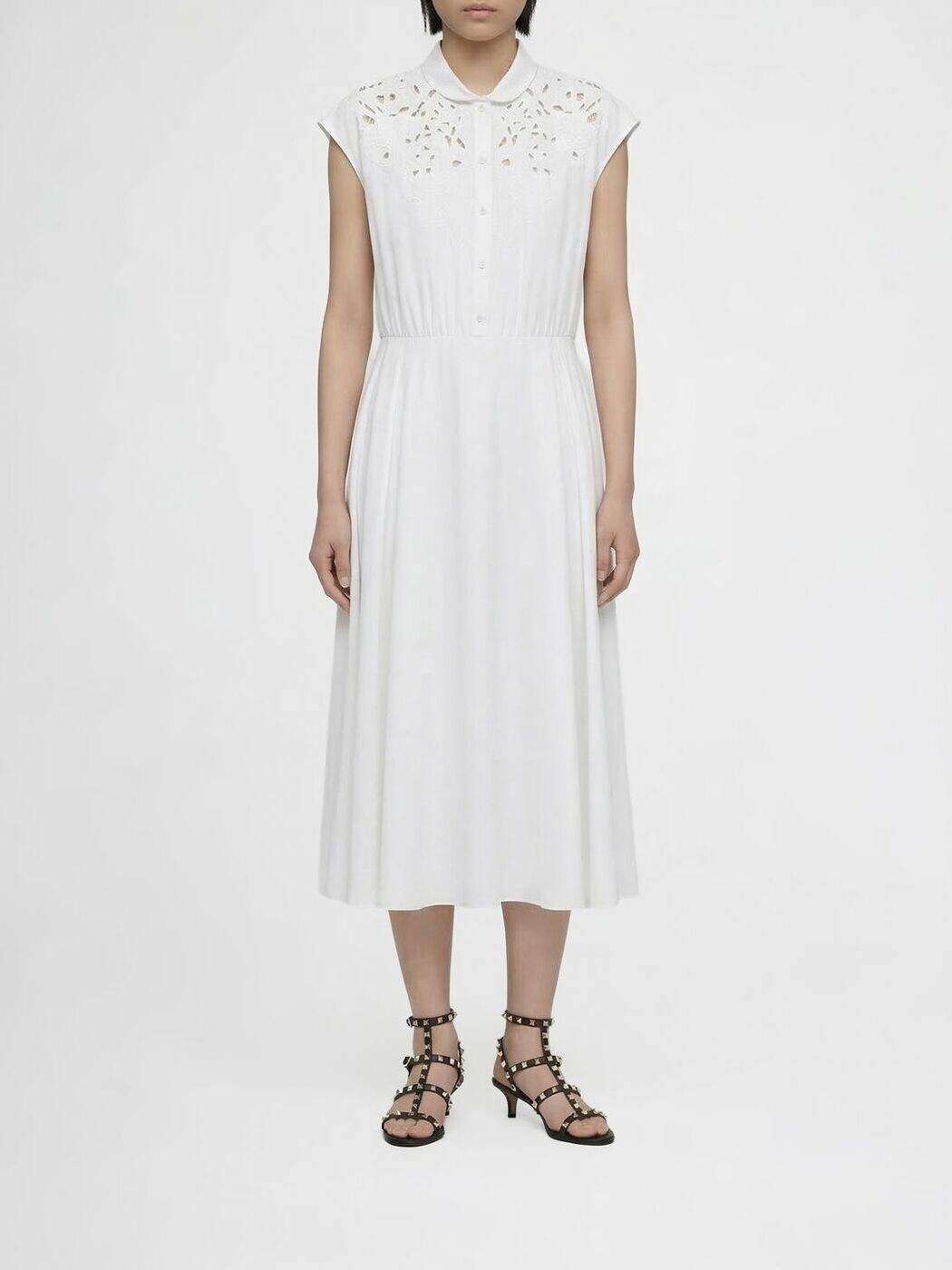 バレンチノ VALENTINO 衣裳 御召しもの レディース 白いこと Dresses 8B3VAJR59VN 関税 貨物輸送無料 2026SS gi
