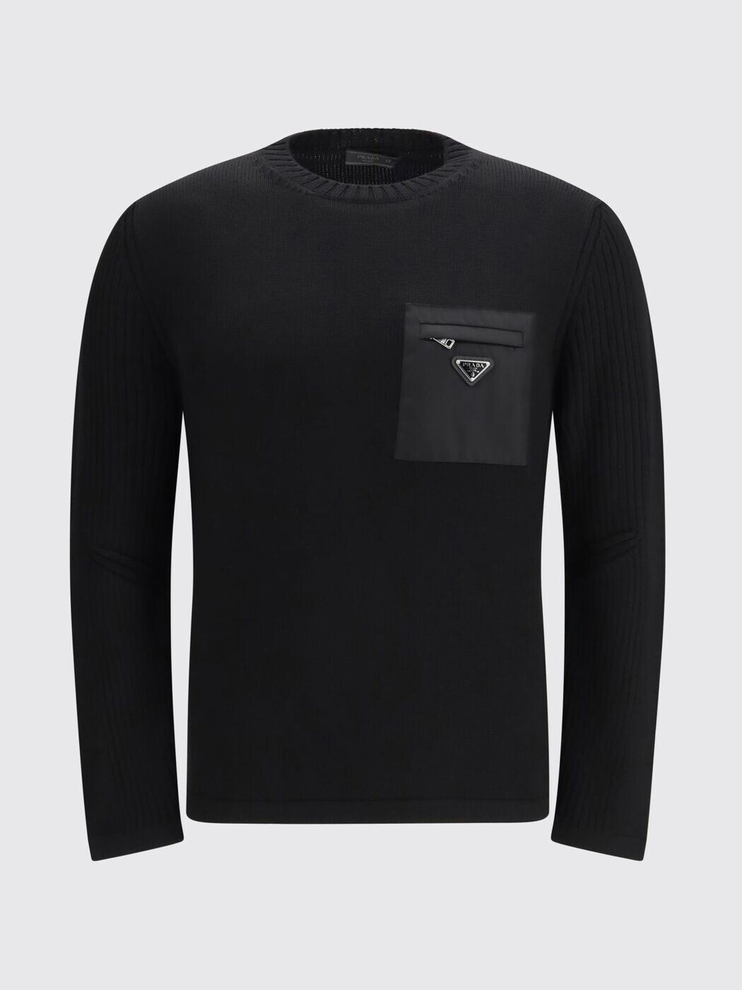 プラダ PRADA プルオーバー 編み物御召しもの メンズ 黒いこと Knitwear UMB049SWMO1W4X 関税 貨物輸送無料 2026SS gi