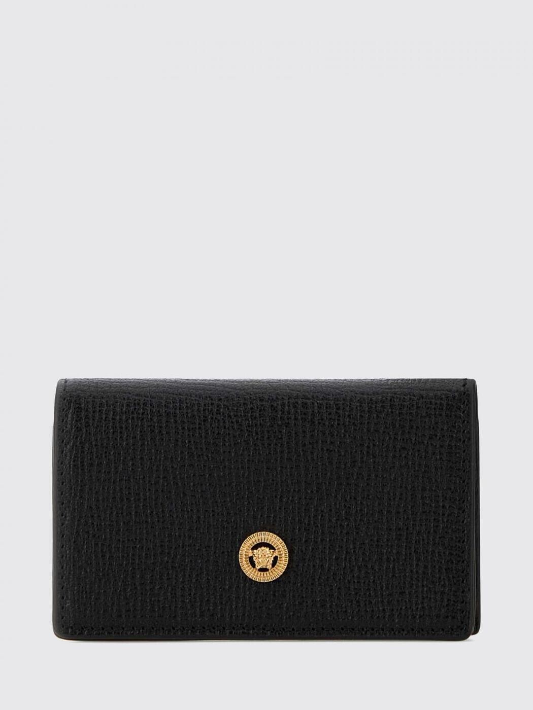 ヴェルサーチ VERSACE 歌留多保持者 紙入れ メンズ 黒いこと Wallets and Card Holders 10218771A10544 関税 貨物輸送無料 2026SS gi