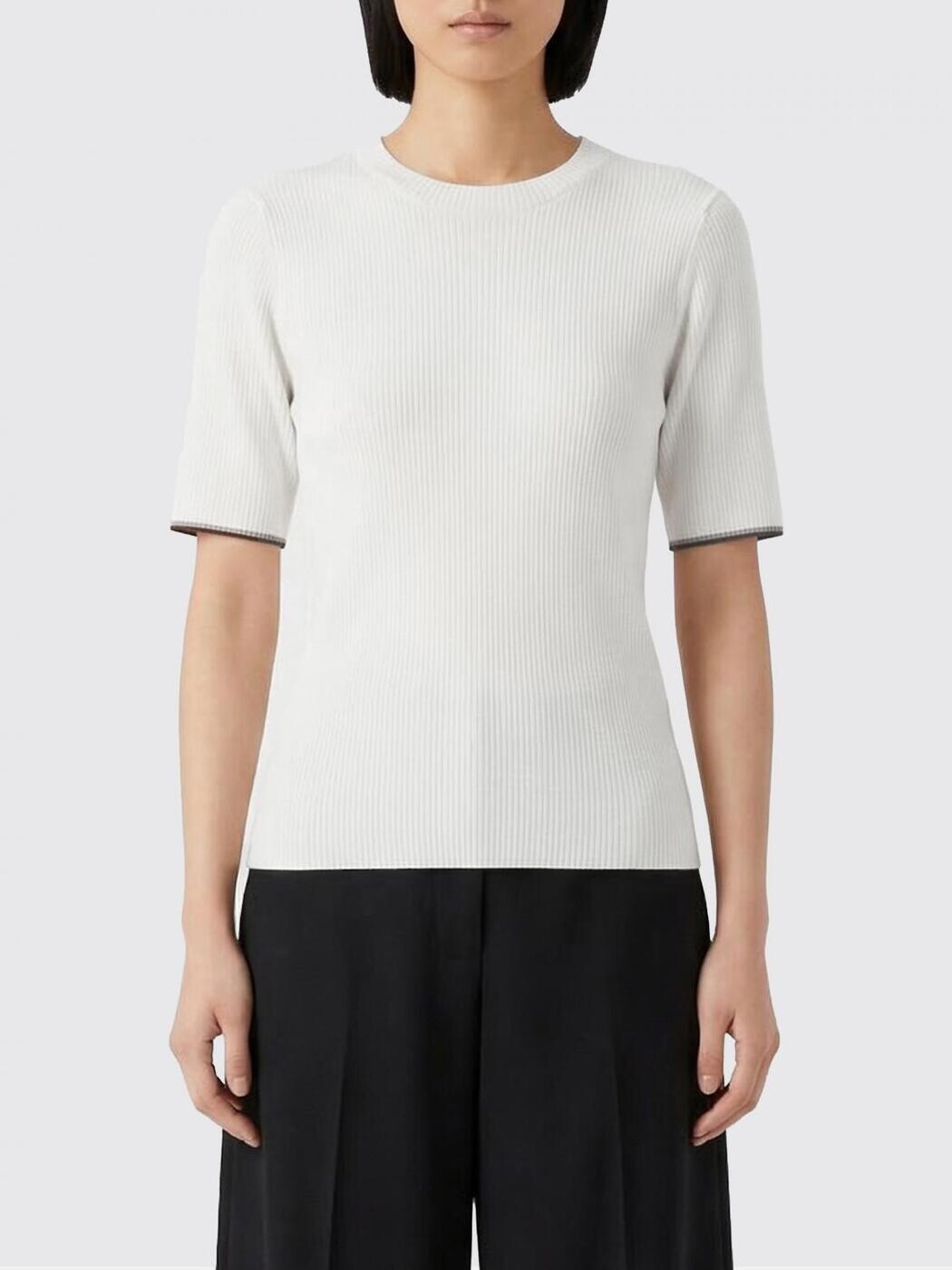 ブルネロクチネリ BRUNELLO CUCINELLI プルオーバー 編み物御召しもの レディース 白いこと Knitwear M13847400 関税 貨物輸送無料 2026SS gi