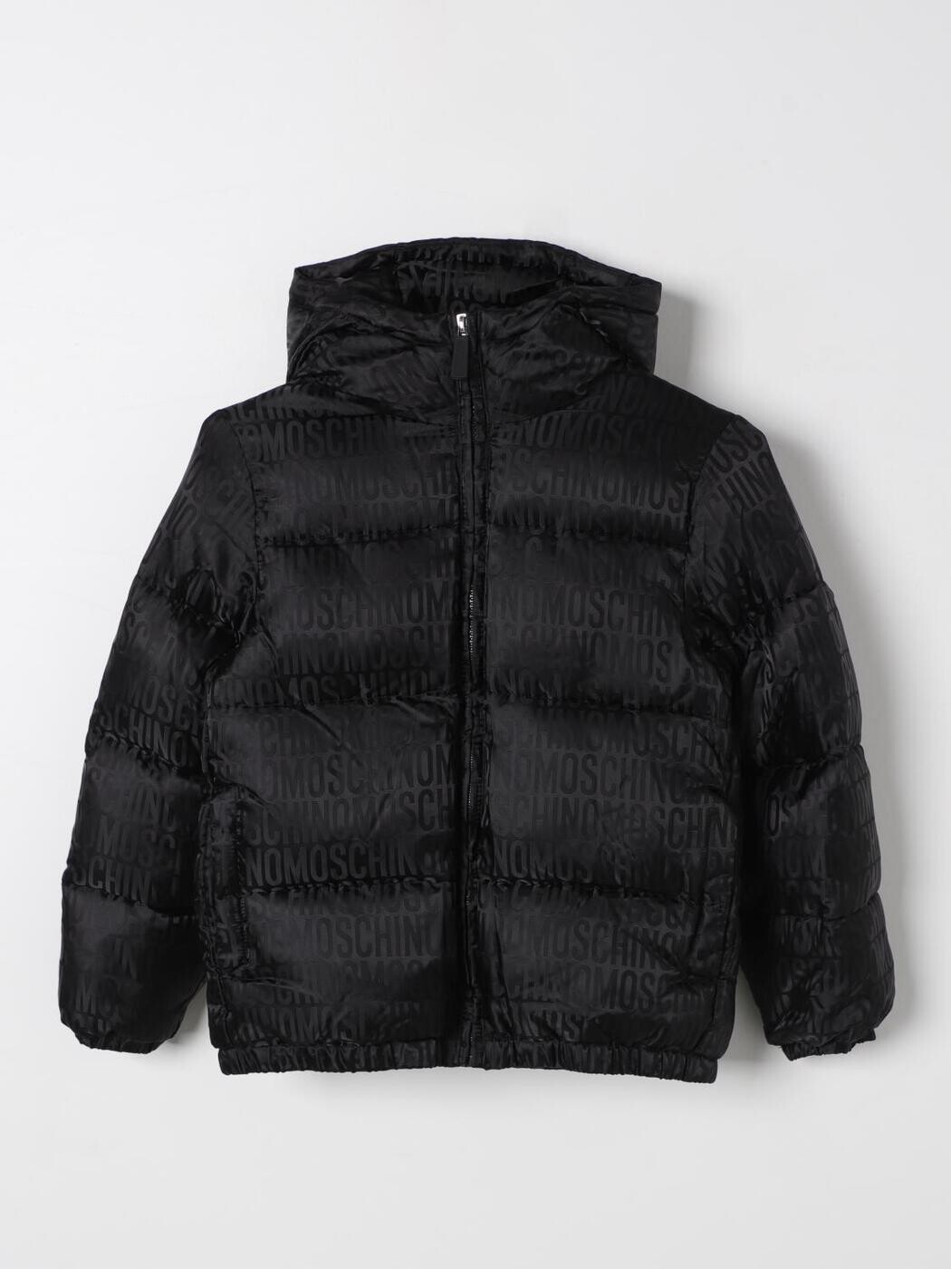 モスキーノ MOSCHINO バイカージャケット 上衣 ガールズ 黒いこと Biker jackets HUS04RL3E00 関税 貨物輸送無料 2024AW gi