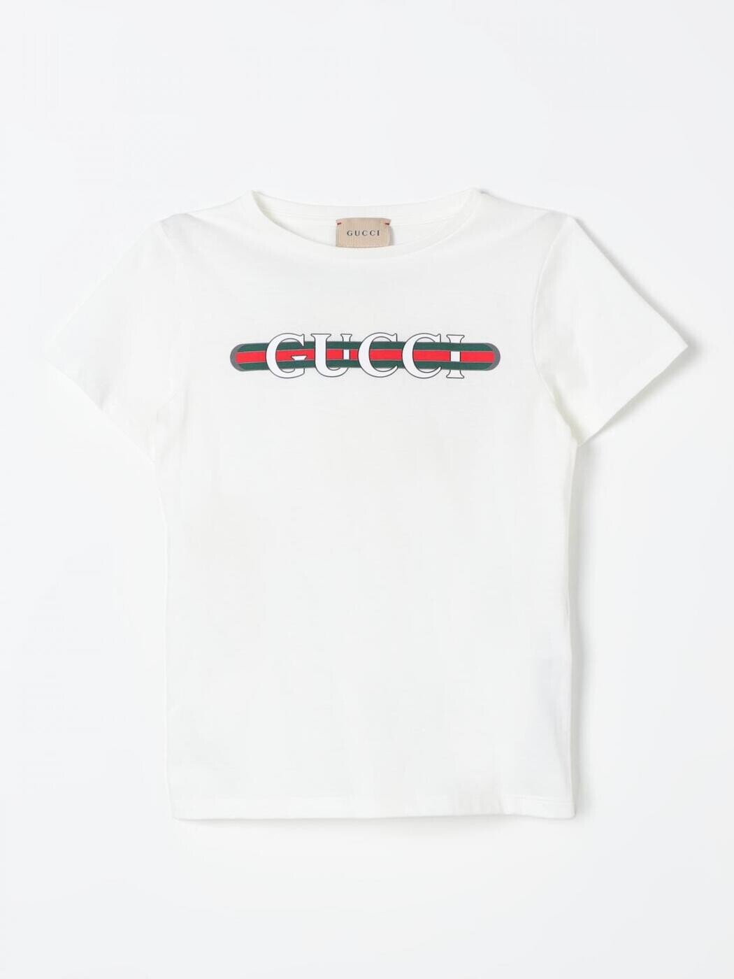 グッチ GUCCI ロング衣袂ティーシャツ ティーシャツ ガールズ 白いこと Long sleeve t-shirts 561651XJGPI 関税 貨物輸送無料 2026SS gi