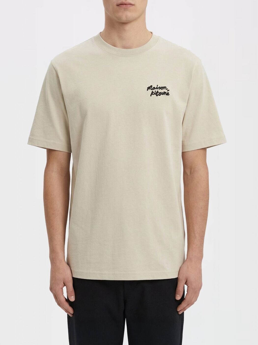 棲み家 狐狸 MAISON KITSUNE プルオーバー メンズ ベージュ T-shirts MM00126KJ7025 関税 貨物輸送無料 2026SS gi