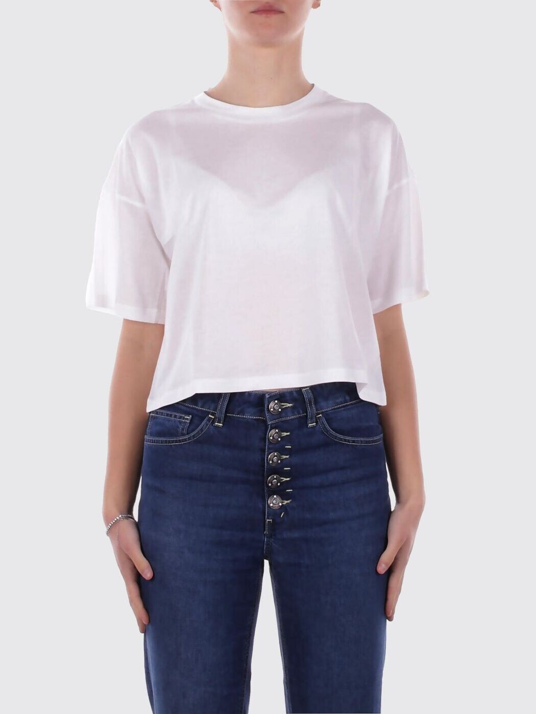 ドンダップ DONDUP スポーツシャツ プルオーバー レディース 白いこと T-shirts and polo shirts DS077JF0350DXXX 関税 貨物輸送無料 2026SS gi