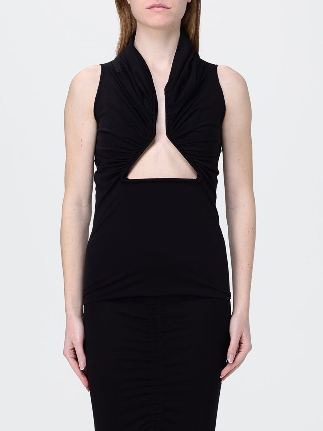 リック オウエンス RICK OWENS Tシャツ トップス レディース ブラック T-shirts and tops RP01F6223JNDB Black 関税 送料無料 2026SS gi|BRANDSHOP「il Tesoro」