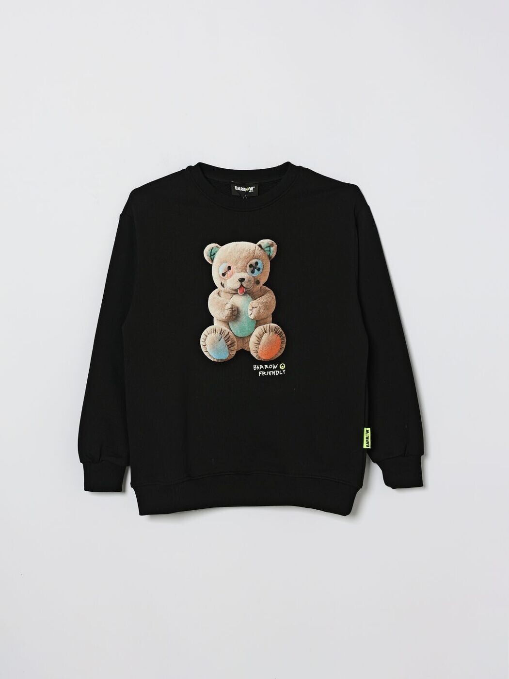 バロウキッズ BARROW KIDS クルーネックジャンパー 編み物御召しもの ガールズ 黒いこと Crew neck jumpers S6BKJUSW005 関税 貨物輸送無料 2026SS gi