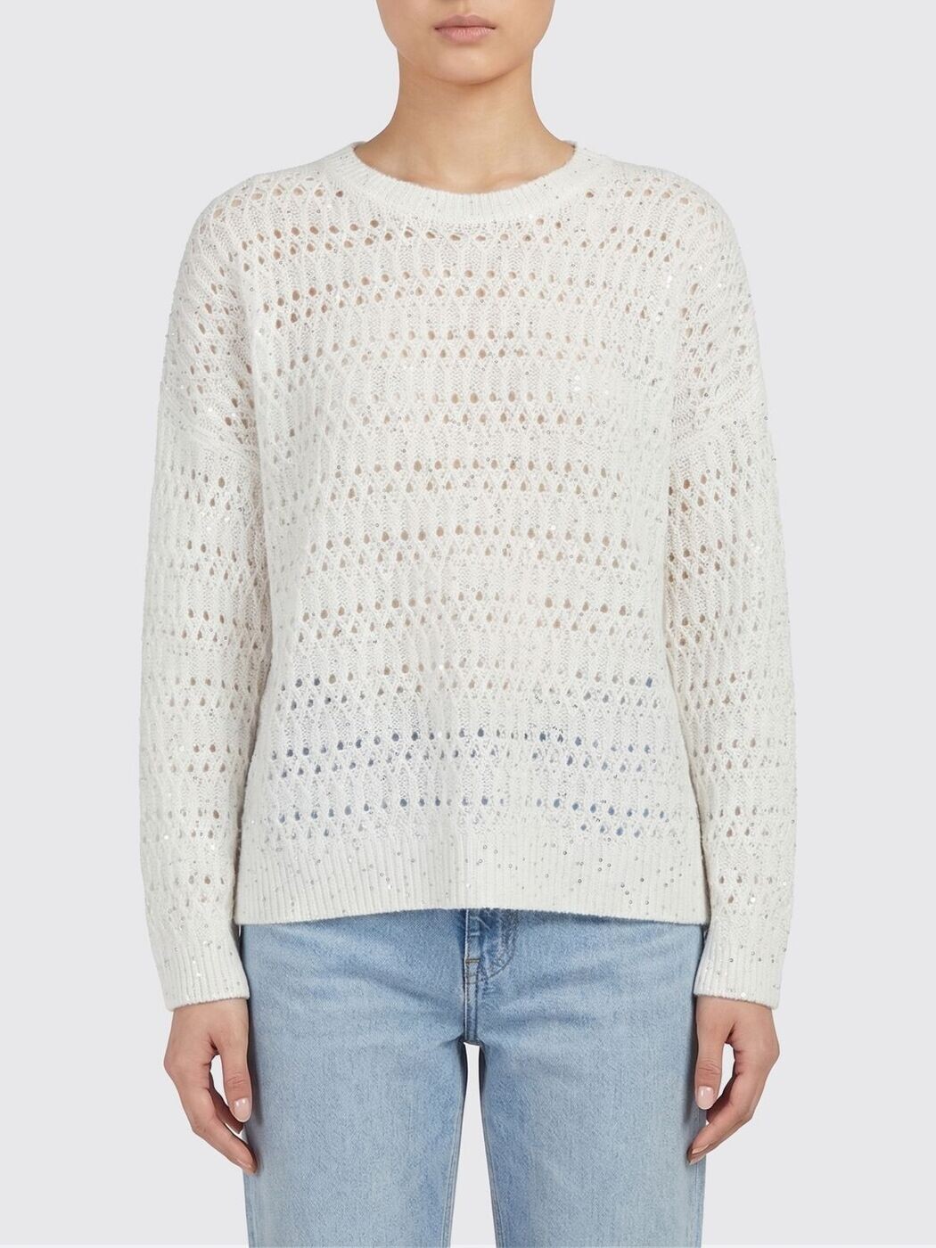 ブルネロクチネリ BRUNELLO CUCINELLI スウェーター 編み物お召しもの レディース 白いこと Knitwear MCO564700 関税 貨物輸送無料 2026SS gi