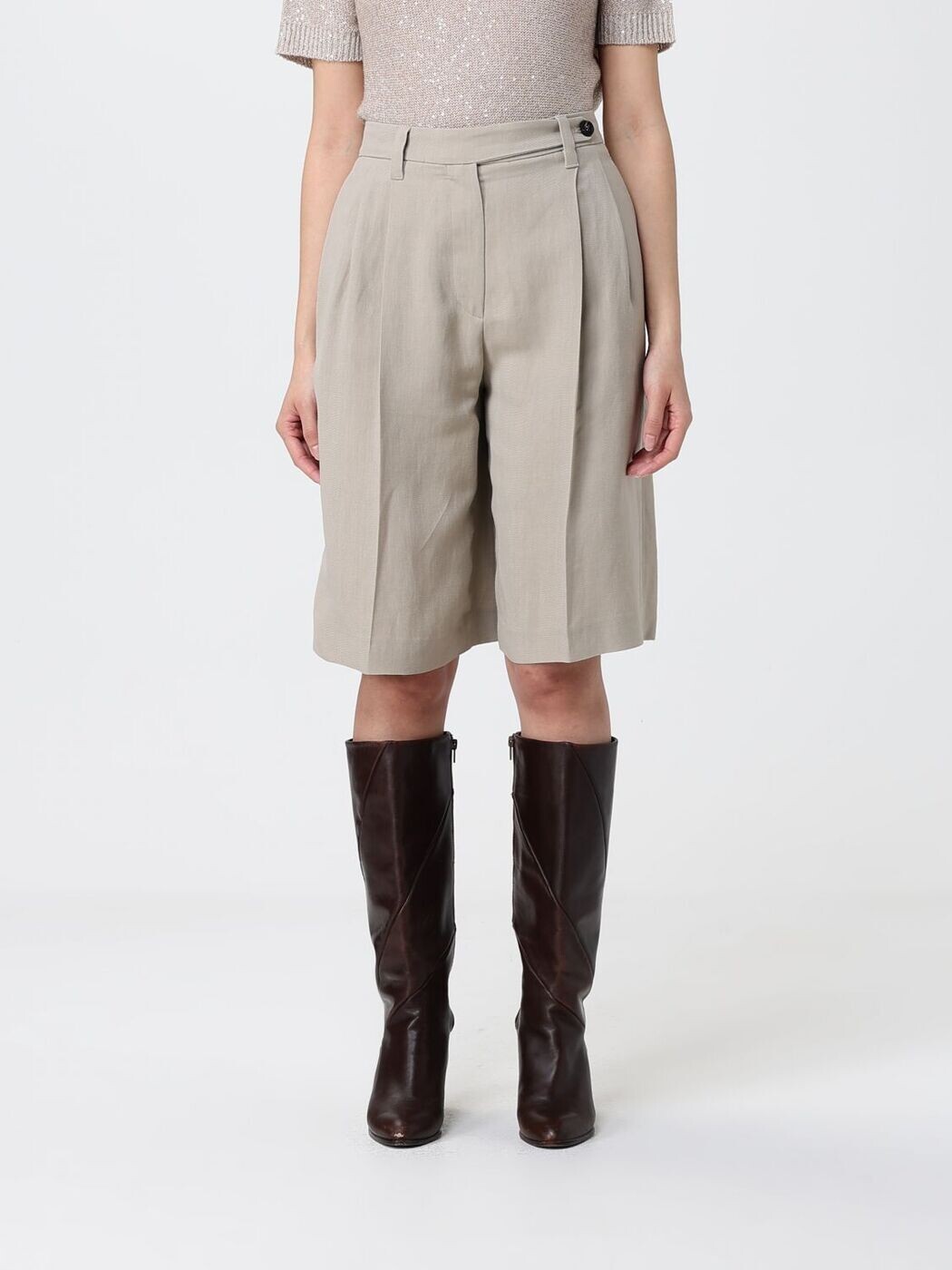 ブルネロクチネリ BRUNELLO CUCINELLI デニムショーツ ショーツ レディース ベージュ Denim shorts MH126P9183 Beige 関税 送料無料 2026SS gi|BRANDSHOP「il Tesoro」