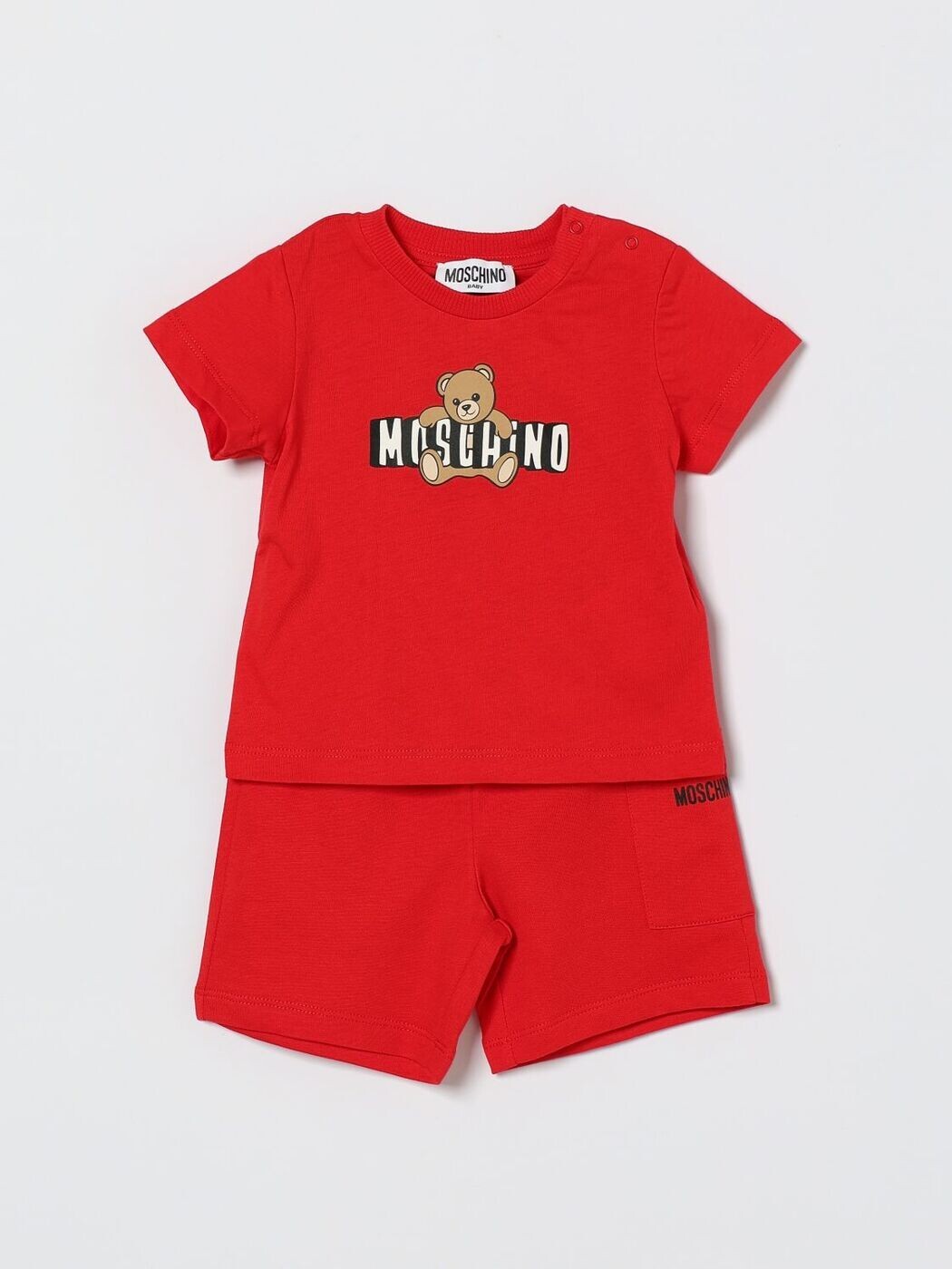 モスキーノ MOSCHINO パジャマ セットアップ ガールズ 赤いこと Nightwear MUG01ULCA19 関税 貨物輸送無料 2026SS gi