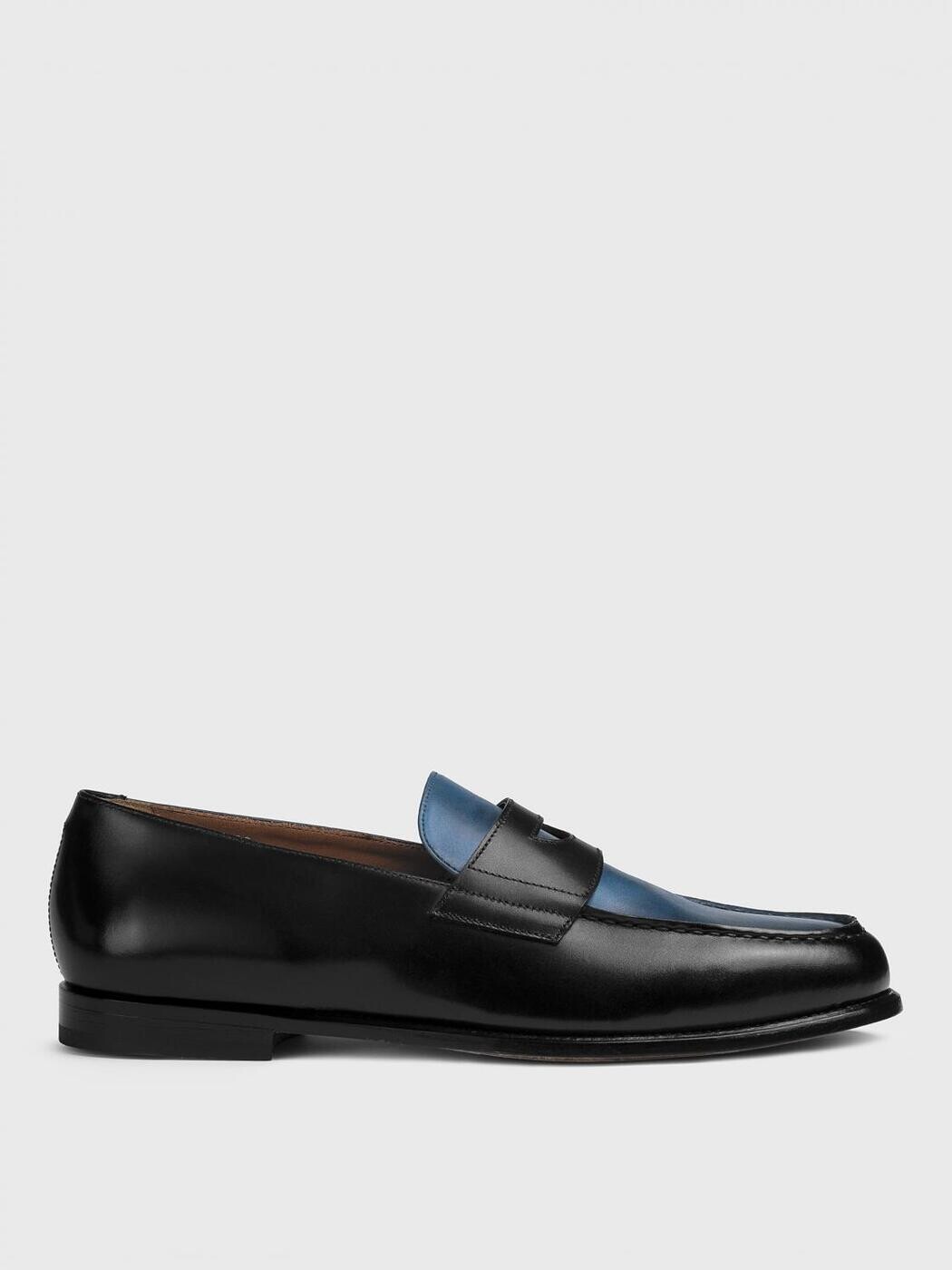 デュカルス DOUCAL\u0027S 置き目毛皮 メンズ 黒いこと Loafers DU3260MARIPF326 関税 貨物輸送無料 2026SS gi