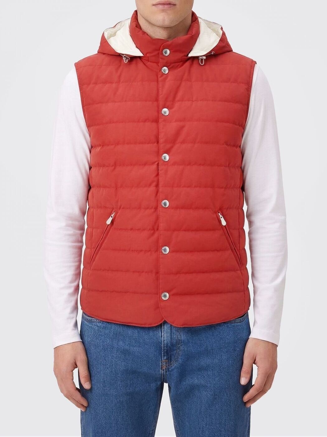 ブルネロ クチネリ BRUNELLO CUCINELLI ジレ より良い メンズ 赤いこと Vests MM4791696 関税 貨物輸送無料 2026SS gi