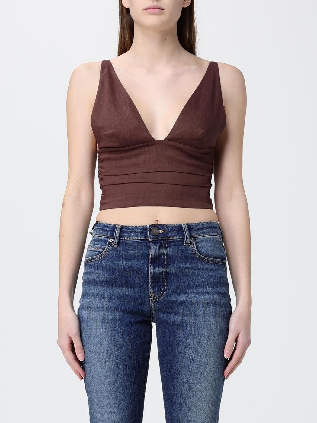 ピンコ PINKO プルオーバー トップス レディース 赤銅色 T-shirts and tops 106567A34I 関税 貨物輸送無料 2026SS gi